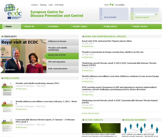 Home page