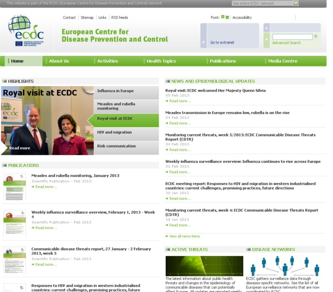 Home page