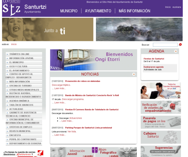 Home page
