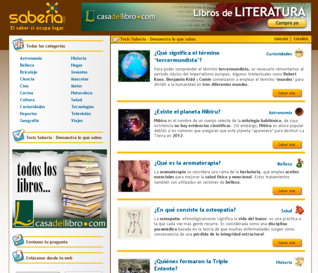 Home page